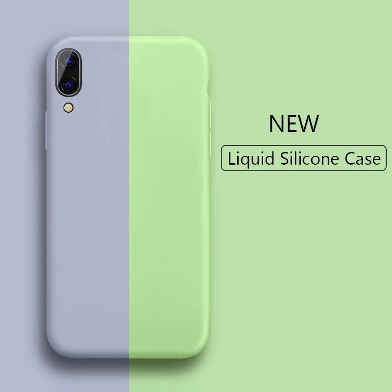 Чехол Lainergie для Huawei P Smart 2019 жидкий силикон карамельных цветов мягкий чехол