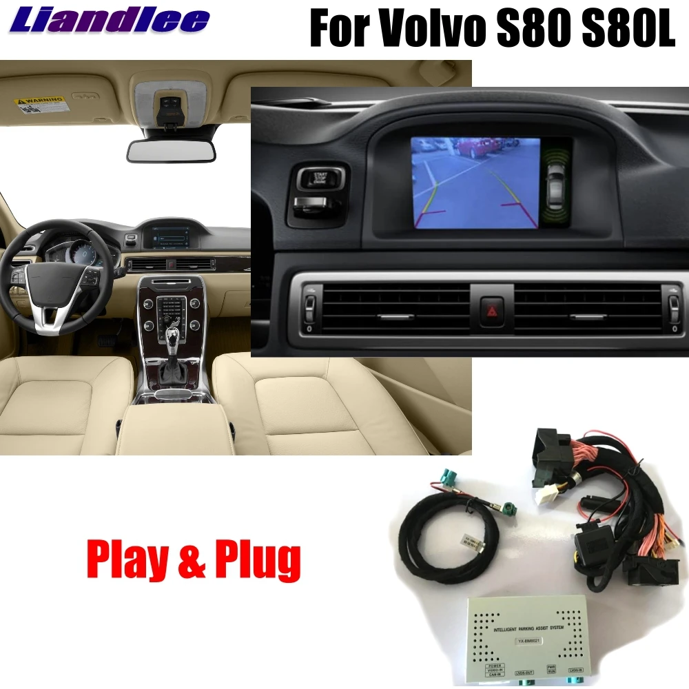 Liandlee Автомобильная оригинальная система обновления экрана для Volvo S80 2012 2013 камера заднего хода парковки цифровой декодер дисплей плюс