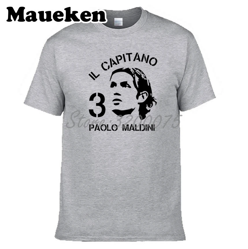 Мужская футболка Paolo Maldini #3 Italy Born to be legendary captain футболки мужская модная S XXXL