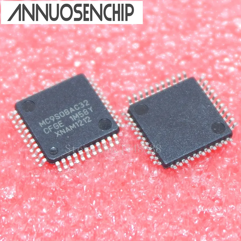 FREE SHIPPING 10PCS MC9S08AC32CFGE MC9S08AC32 OM03J QFP44 9S08 8 bit ...