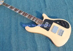 Bajo de Madera Natural Color 4 Cuerdas Rickenbacker bajo Eléctrico Con, Diapasón de Palisandro, Pieza de Conexión de Hierro Bajo de Madera Natural Color 4 Cuerdas Rickenbacker bajo Eléctrico Con, Diapasón de Palisandro, Pieza de Conexión de Hierro