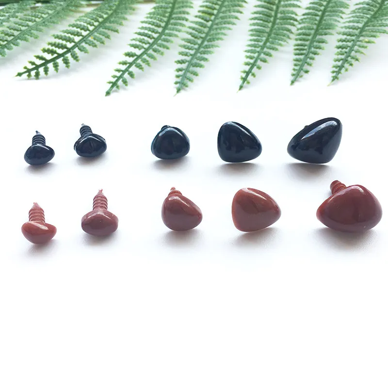 The Craft Factory Black Animal Noses Pack Of 6 18 mm