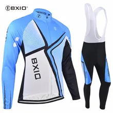 BXIO зимняя куртка Велоспорт Pro велосипедная одежда с длинными рукавами зимний термальный флисовый комплект для велоспорта Осенняя велосипедная одежда 043