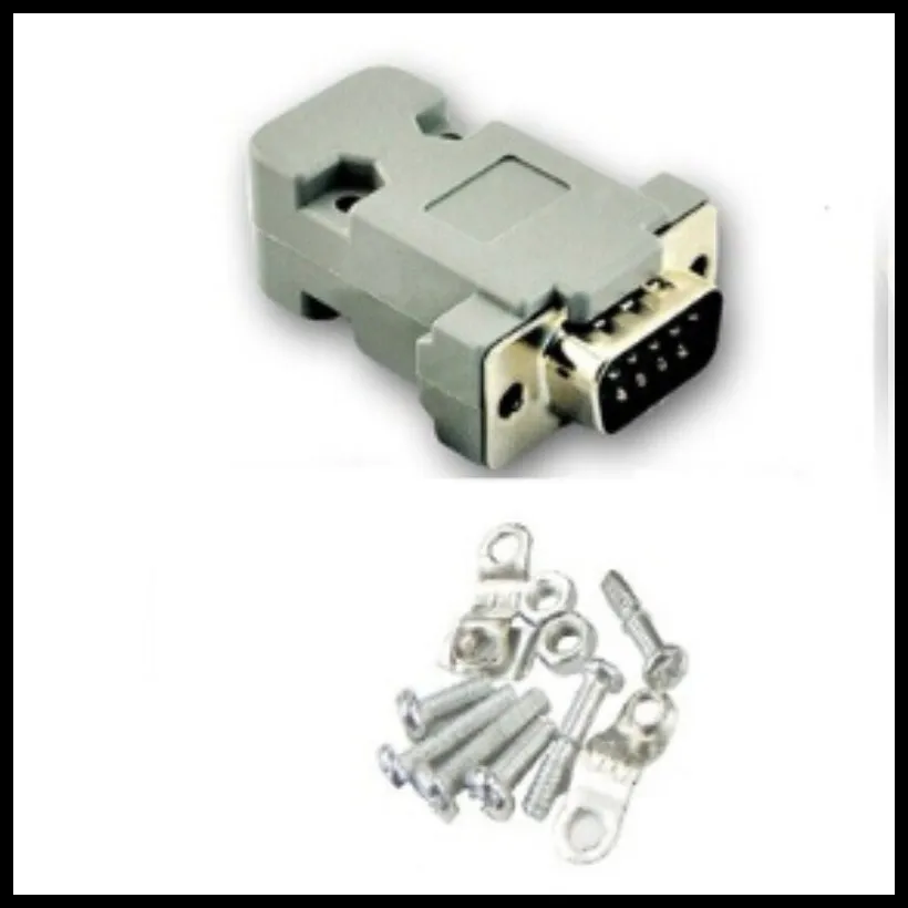 100PCS DIY D sub Connector 9 Pin RS232 Serial Port Connector DB9 male