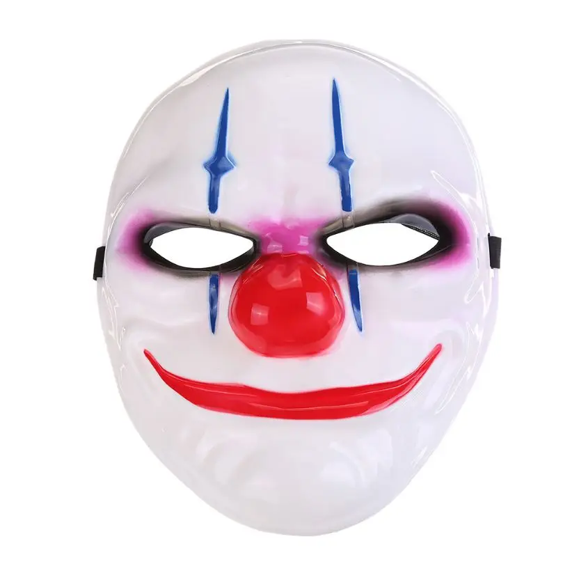 Взрослых анфас страшно опоры Хоккей рыжие убийца Хэллоуин клоун костюм Косплэй жуткий маска