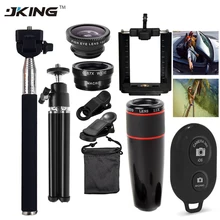 10в1 объектив камеры телефона 12x линзы Рыбий глаз рыбий глаз Lentes широкие макро линзы селфи палка монопод Штатив для Xiaomi iPhone объектив