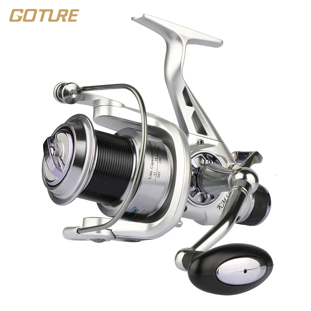 Goture Saltwater Spinning Fishing Reel Double Drag Metal Spool Handle