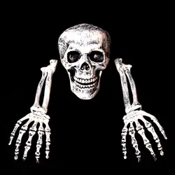 3 шт. страшно искусственной смолы человеческих скелетов сломанной кости черепа для с привидениями дома Хэллоуин вечерние реквизит