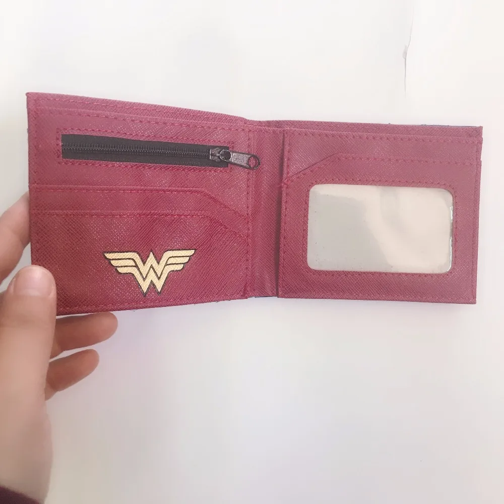 Чудо Женщина с держатель для карт короткий кошелек бумажник изображением