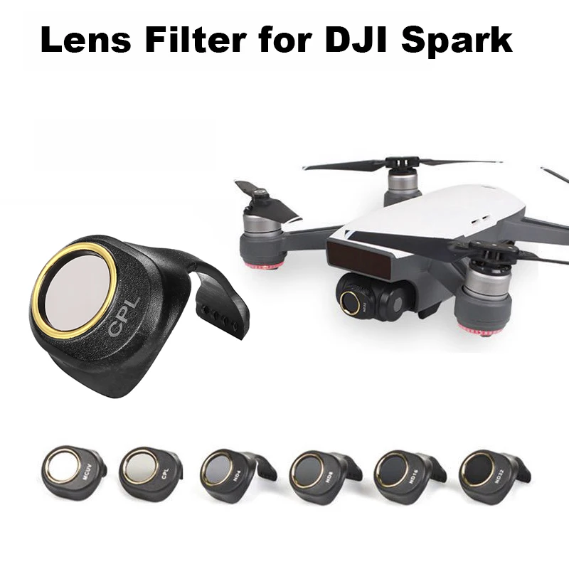 

DJI SPARK Camera Lens Filter CPL MCUV ND4 ND8 ND16 ND32 Filter Set for DJI SPARK Self-inspection Drone Accessories HD Protector
