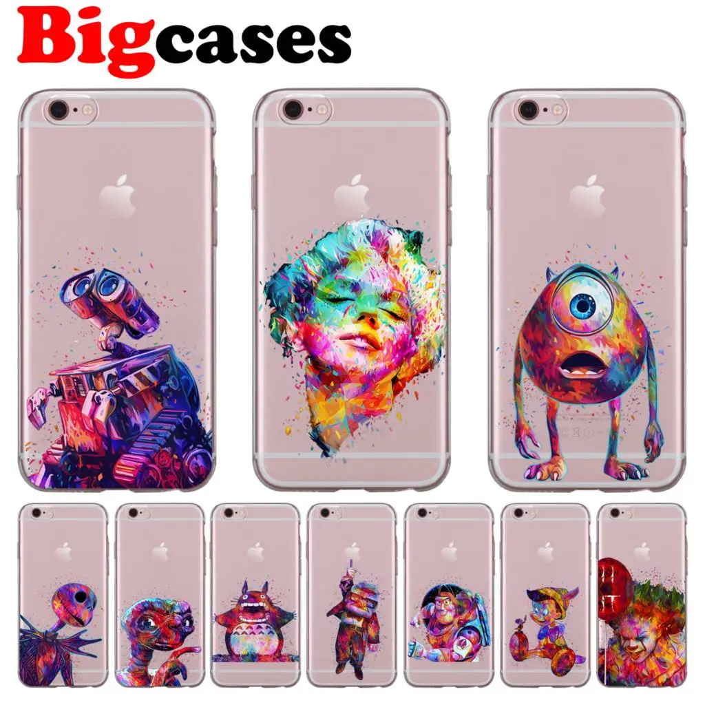 Чехол для телефона iphone XS Max XR X 8 7 6 6S Plus 5 5S SE 5C 4S из мягкого ТПУ силикона милого цвета