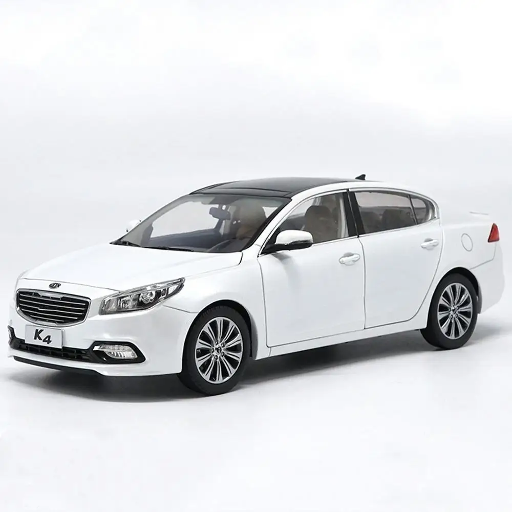 1/18 Scale KIA K4 2014 White Diecast Car Model Toy Collection
