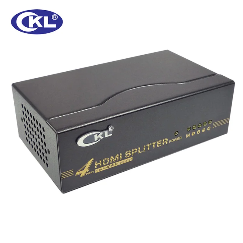 Ckl 4 Порты и разъёмы HDMI Splitter 1x4 cascadale HDMI Дубликатор Поддержка Кабель HDMI 1.4 В 3D для XBOX ПК мониторы проектор HDTV металлический hd-94