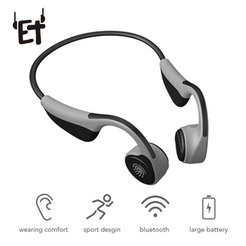 

V9 Bone Conduction Headset Bluetooth 5.0 Headphones with Mic Handsfree Calling Touch Control Earphone Call Siri Sports Earphones