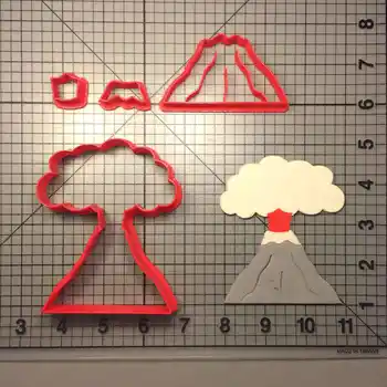 

Volcano Cookie Cutter Custom Made 3D Printed Fondant Cupcake Top Cake Cookie Cutter Set Cake Decoration Tool Fondant Cutter