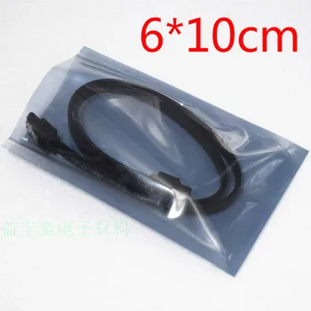 

6*10cm Anti Static Shielding Plastic Package Bags ESD Anti-Static Packing Bag Open Top Antistatic Packaging Bag For Event