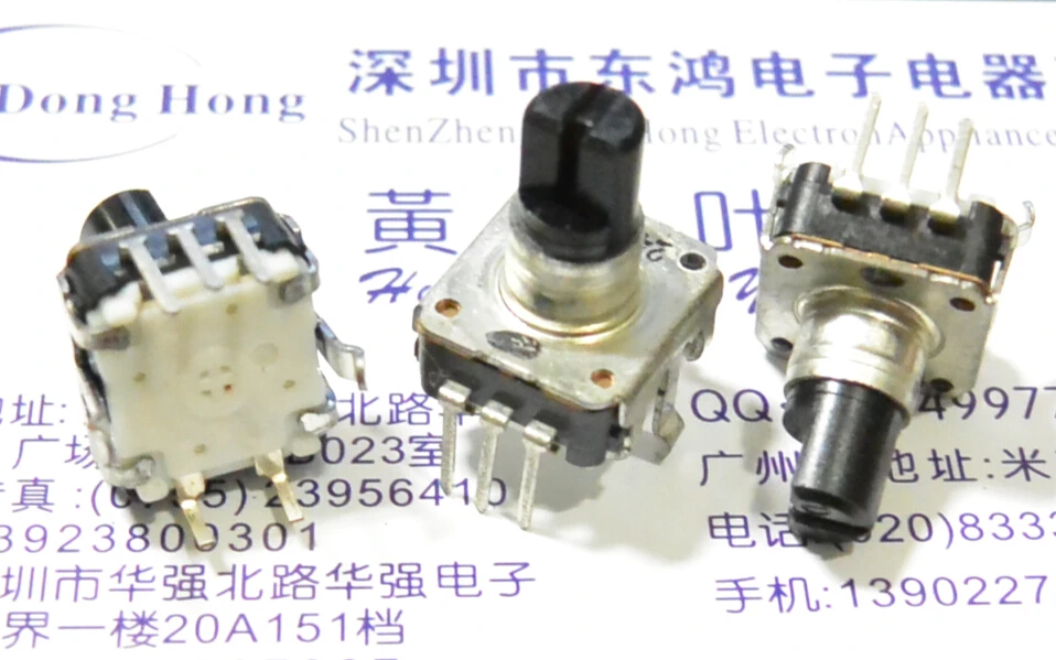 5PCS/LOT EC12 encoder with switch 24 Number of positions Pulse point Shaft length 12MM | Обустройство дома