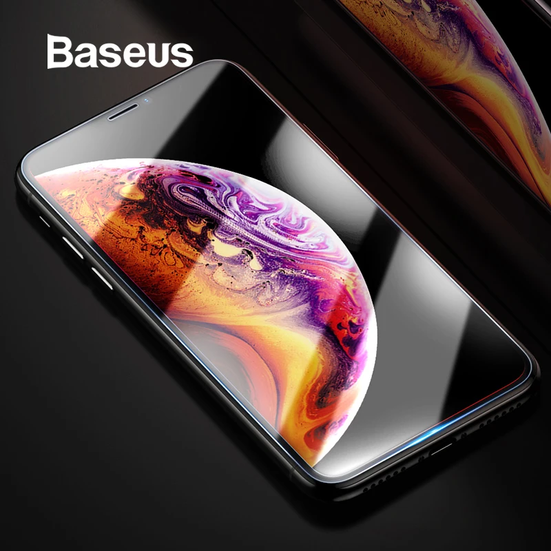 

Baseus Screen Protector For iPhone Xs Max Xs XR Glass 0.3mm Thin 9H Tempered Glass For iPhone Xs Max X Protective Glass 2018