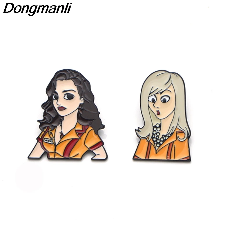 P3561 Dongmanli девушки ТВ шоу Schrute фермы металлические эмалевые булавки и броши для