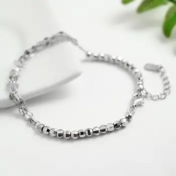 

HRina Geometric Round Balls Multi-layer Tassel Bracelets with S925 Sliver Lobster Clasp Extend Chains For Women Jewelry