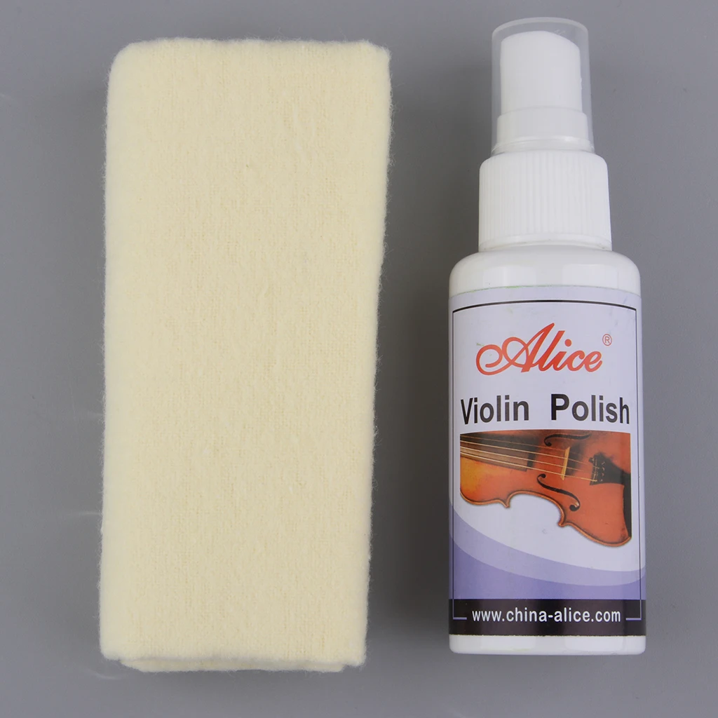Violin Polish Cleaner Portable 50ml Cleaner,Cleaning Care Set for Violin String Instrument