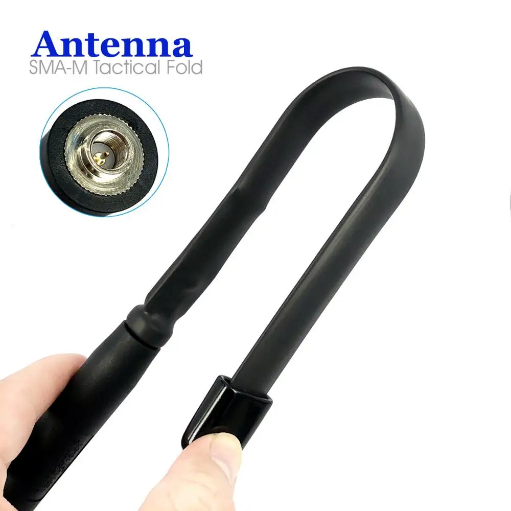 33cm SMA-M Male 8W Folding Tactical Antenna 0