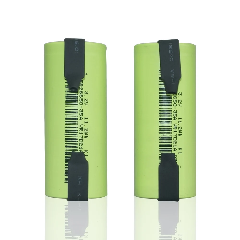 3500mAh lifepo4 26650 35A 3,2 V аккумуляторная батарея 10А скорость разряда 11.2Wh с никелевым листом сменная батарея