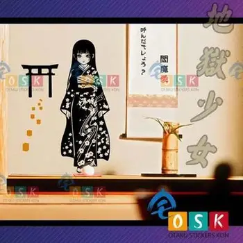 

Hell Girl Enma Ai Cartoon Cosplay Fans Wall Sticker Decors Decal Paper Home Decor Anime Cartoon Car Sticker