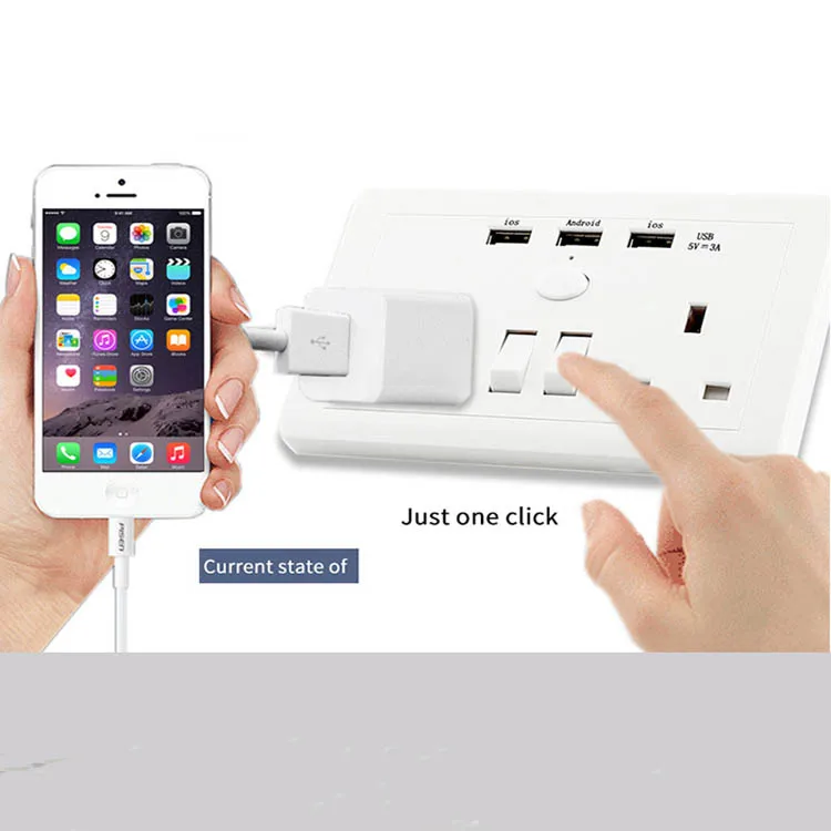 

13A 146 UK switch wall socket with USB smart charging Mobile phone charger socket panel