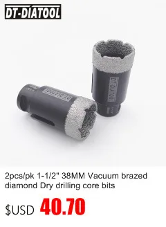 DT 2pcs Dia 1-1/8 "покрытый алмазами сухая дрель Core Bits 5/8-11 нитки 28 мм сверление бит отверстие пилы для керамических держатели для сверл мрамор