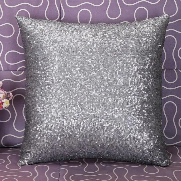 Online Shop Solid Color Glitter Silver Sequins Bling Throw Pillow Extraordinary Bling Decorative Pillows Online Shop Solid Color Glitter Silver Sequins Bling Throw Pillow Extraordinary Bling Decorative Pillows