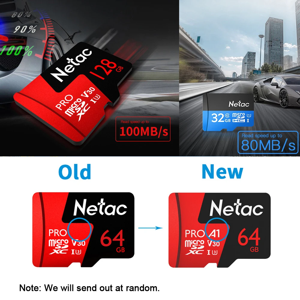 Карта памяти Netac Micro SD 32 Гб 64 128 ГБ 256 UHS 1 16 4K Video U3 V30 Flash SDCard Class 10 TF карта|Карты памяти|