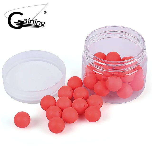 Fishing Float Ball 30pcs/bottle Bean Shape EPS Foam Float Ball for