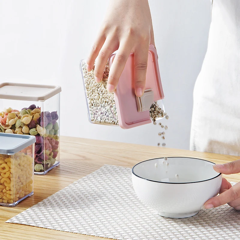 Прозрачный вместительный контейнер для хранения домашняя кухонная коробка