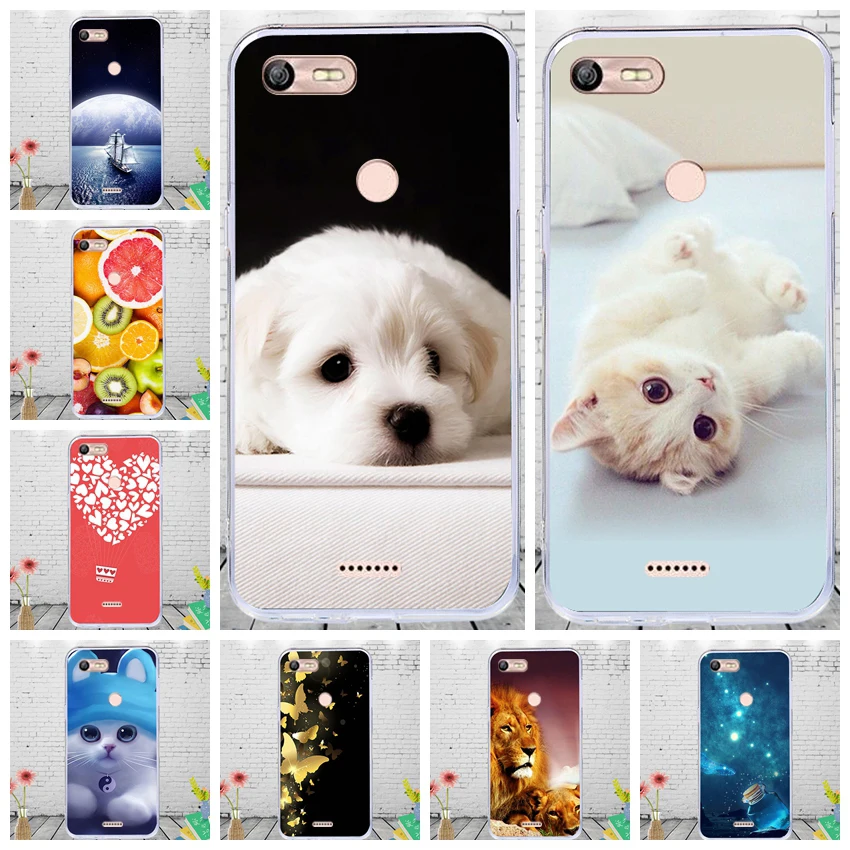 

CALROVTE Colorful Printing Phone Case For BQ BQ-5204 Strike Selfie 5204 Silicone Soft TPU Cover Cartoon Animals Pattern Cases
