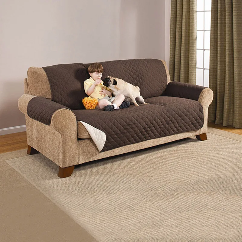 

Quilted Sofa Arm Chair Settee Pet Protector Slip Cover Furniture Cushion Throws