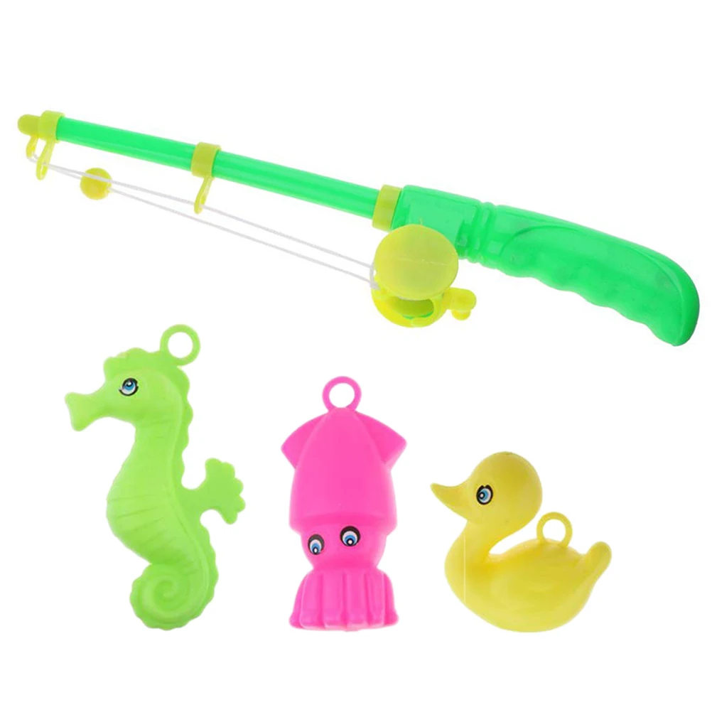 

Magnetic Fishing Set Outdoor Fishing Game with 1 Fishing Rods and 3 Fishes for Kids model play outdoor fishing game fish toy