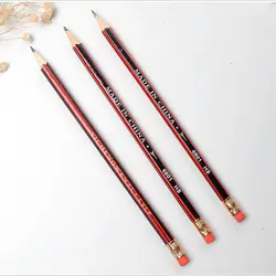 Стандартный HB деревянный грифельные карандаши черный Плотницкий Карандаш шестиугольник пера обучения письменная работа в офисе ручка