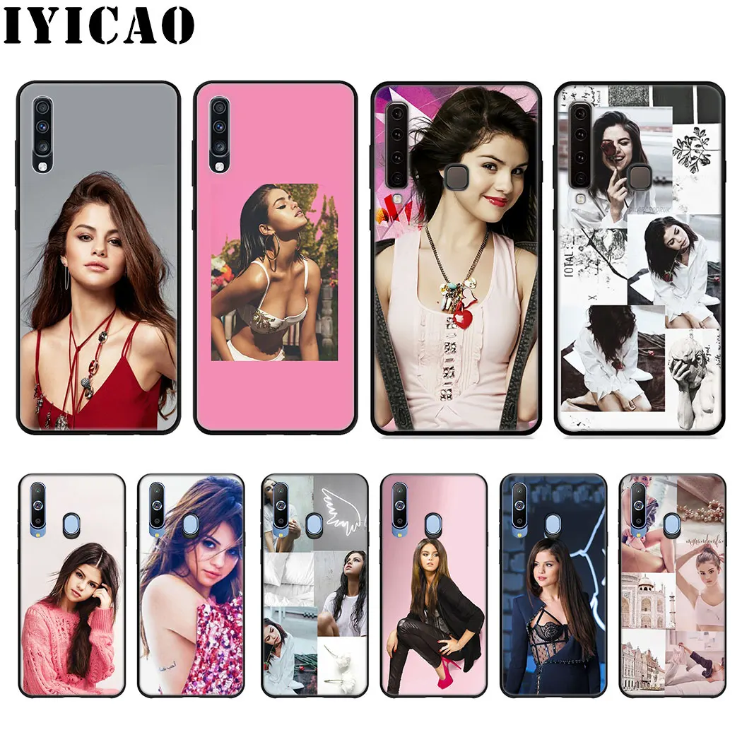 IYICAO Beautiful sexy Selena Soft Case for Samsung Galaxy A9 A8 A7 A6 2018 Plus A3 A5 2016 2017 Phone |