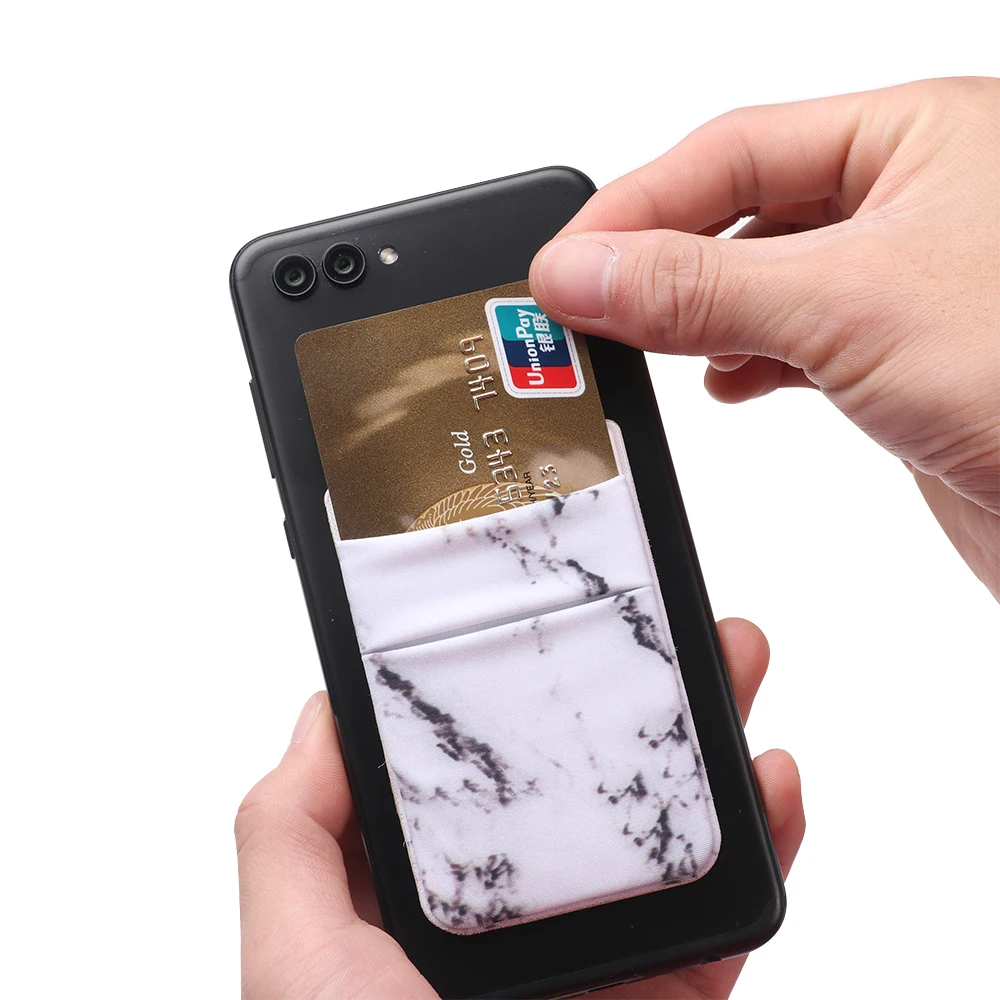 

Adhesive Pocket Sticker Lycra Pocket Elastic Mobile Phone Wallet Credit ID Card Holder Card Holder Universal Cellphone Accessory