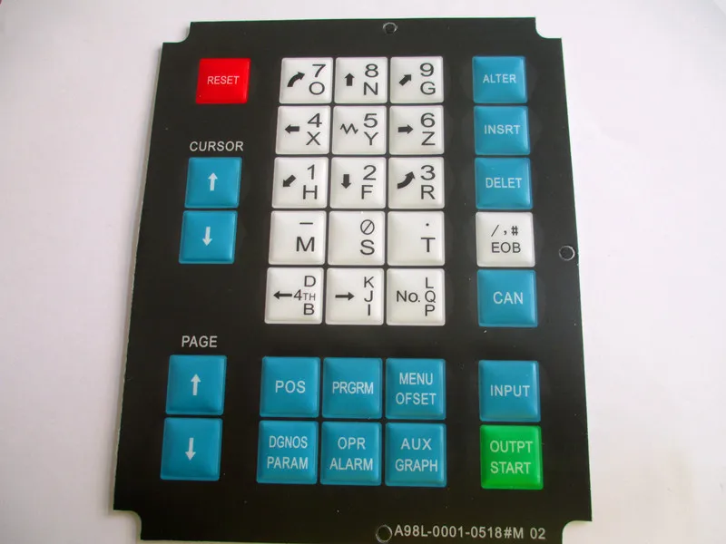 Fanuc ключ Панель оператора мембранная клавиатура A98L-0001-0518# M02