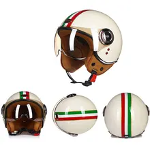 Motorcycle Helmet Chopper 3/4 Open Face Vintage Helmet
