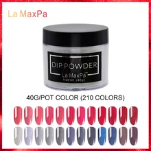 Lamaxpa unhas em pó efeito 3 em 1 cor perfeita combinar gel polonês e verniz prego longa duração prego cromo em pó arte do prego(China)