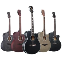 Andrew 40/41-дюймовая народная гитара, полностью из красного дерева, cutaway, гитара для начинающих и профессиональных выступлений, акустическая гитара