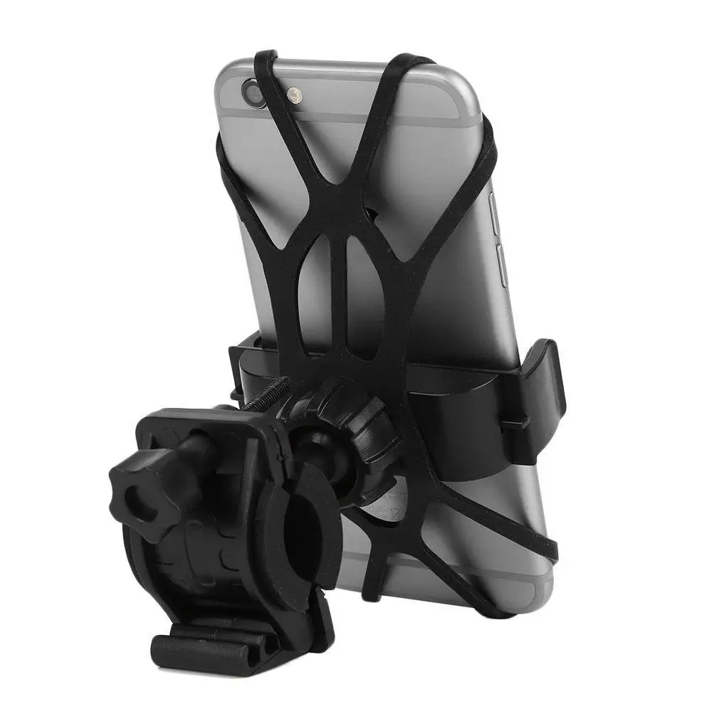 

Bicycle Silicone Support Band Handlebar Clip Holder Bike Shock Absorbing Phone Clip Silicon Locking Case Fit Popular Phones