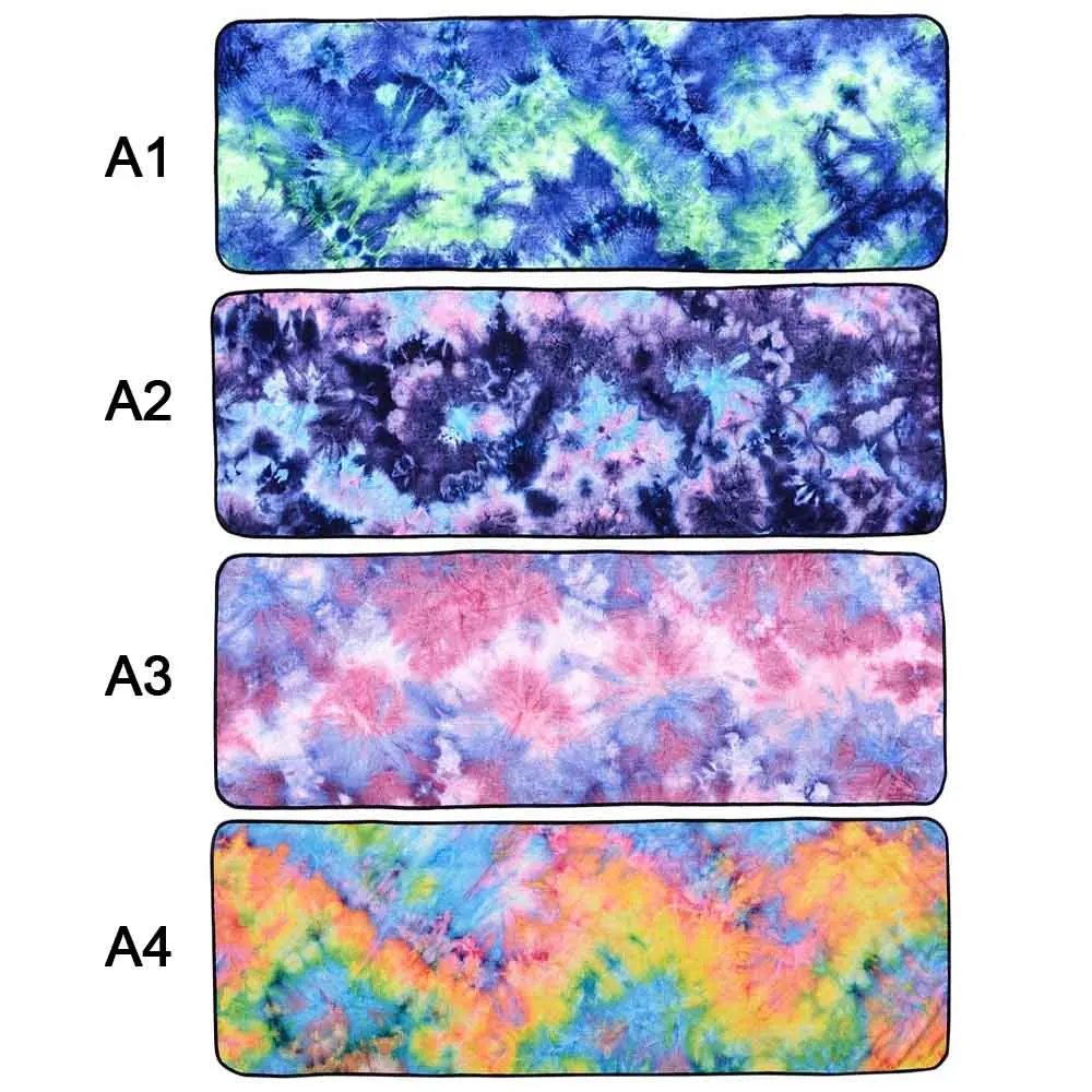 Мягкие Нескользящие одеяла для йоги, йоги, пилатеса, полотенце, быстросохнущее покрывало с принтом, для путешествий, для внутреннего спорта, фитнеса, упражнений, 183*63 см