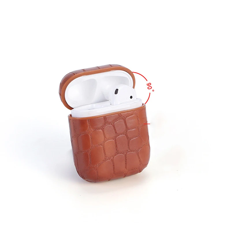 For Airpods Cover Stone Texture PC + PU Leather Cases For Air pod Protector Shell For Apple Earpods Covers For AirPod Skin (23)