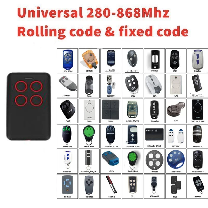 

5pcs Multi frequency copy 280-868mhz auto scan frequency rolling code remote control duplicator free shipping