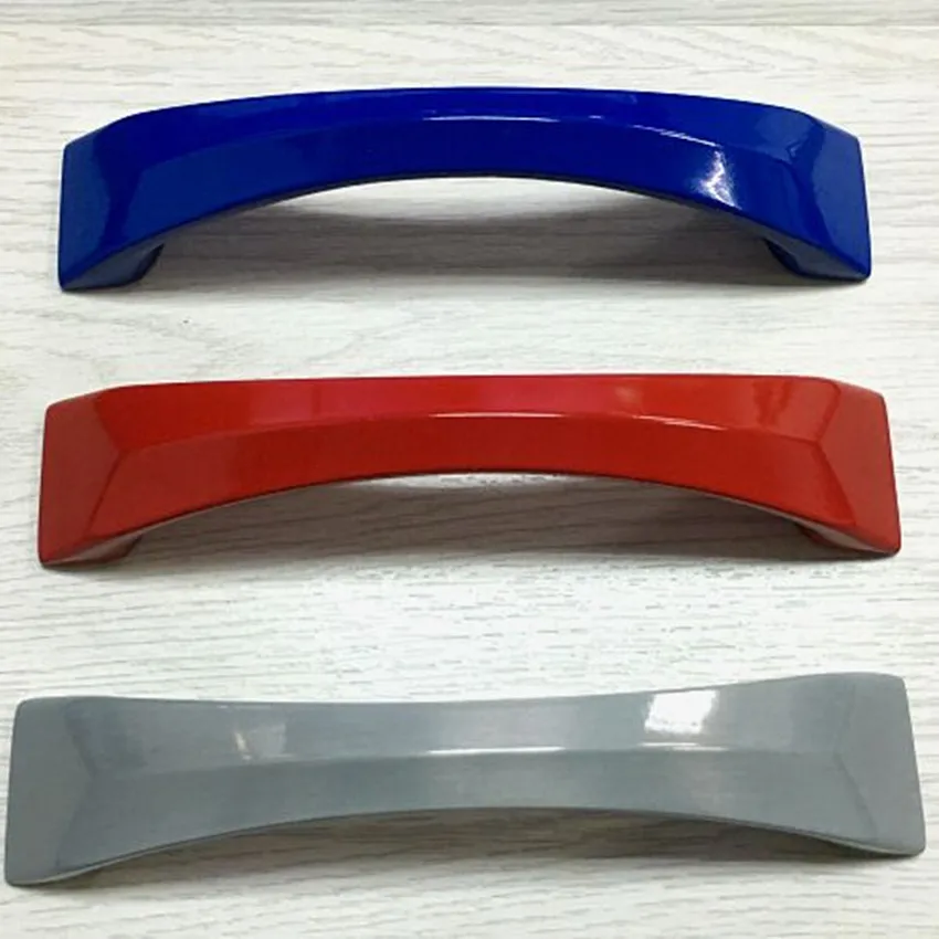 

96mm white black blue dresser kitchen cabinet door handles 3.75" pink yellow silver purple red gray drawer bedside table knobs