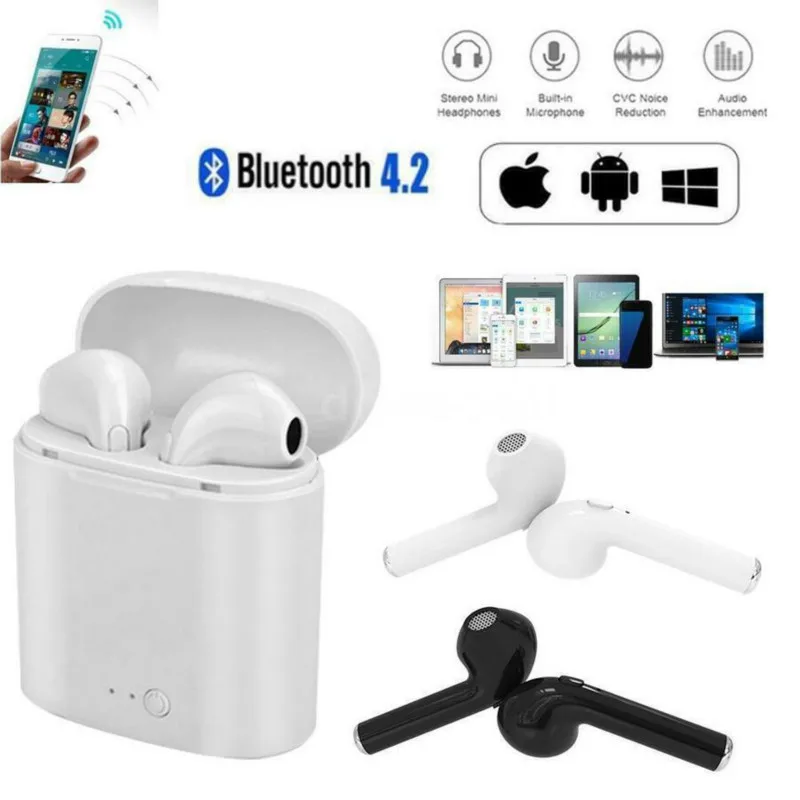 

i7s Mini TWS Wireless Bluetooth Earphone 5.0 Stereo Earbud Headset Headphone Earpods for Xiaomi iPhone PK i10 i10s i12